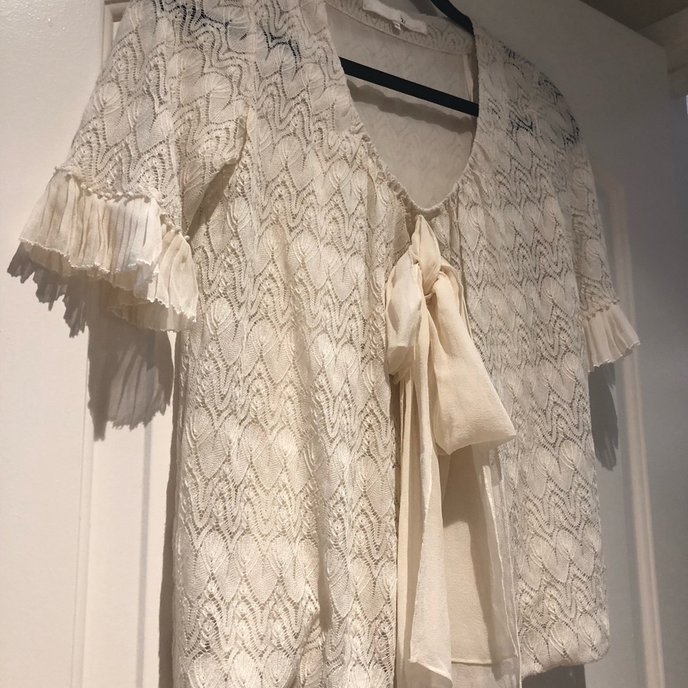 *SOLD* Phillip alum 3.1 cream sweet lace top - Picture 2 of 7